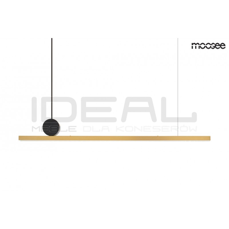 Lampa wisząca pozioma glamour WAND 88 złota