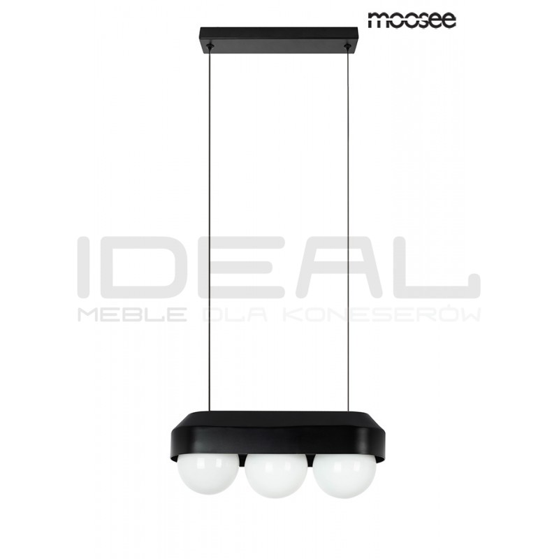 Lampa wisząca DROPS 3 czarna