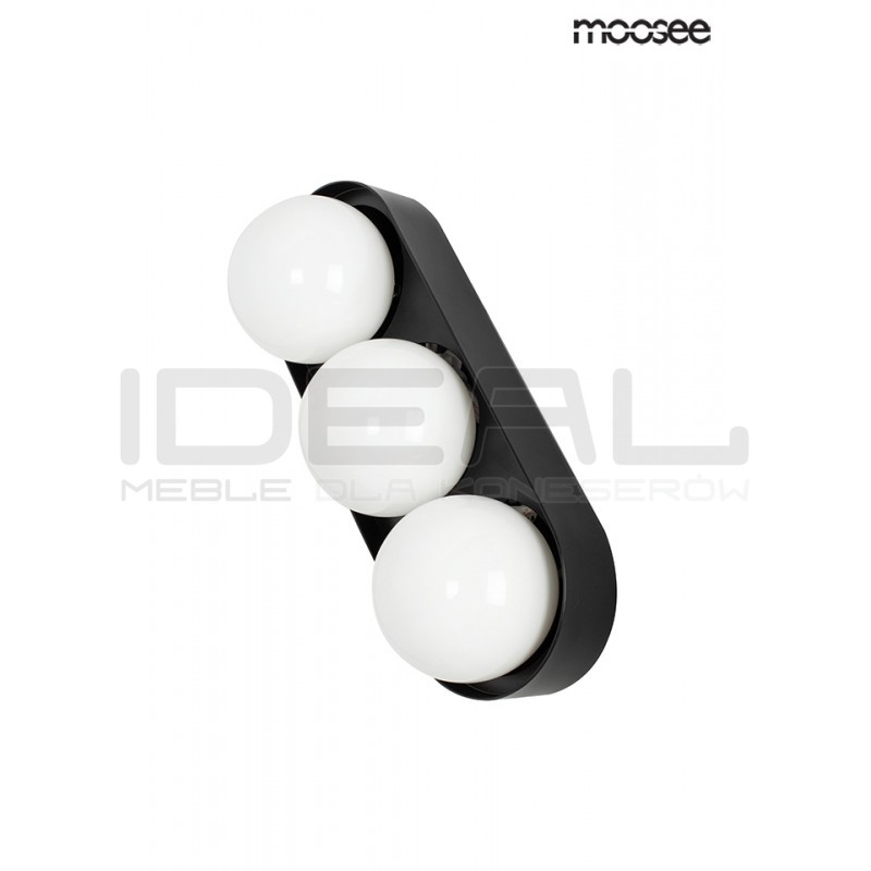 Kinkiet DROPS 3 czarny