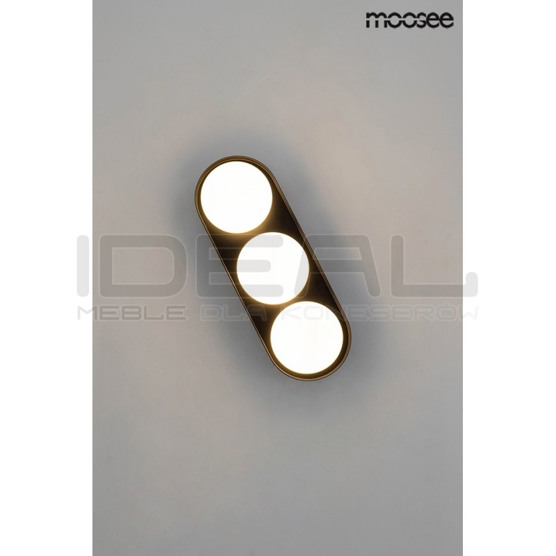 Kinkiet DROPS 3 czarny