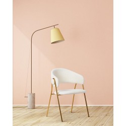 Krzesło glamour VERSO BOUCLE białe