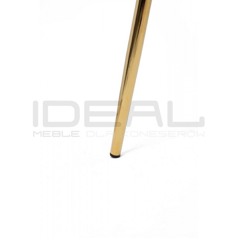 Krzesło DELTA – elegancja, welur i złote nogi| IdealMeble.pl