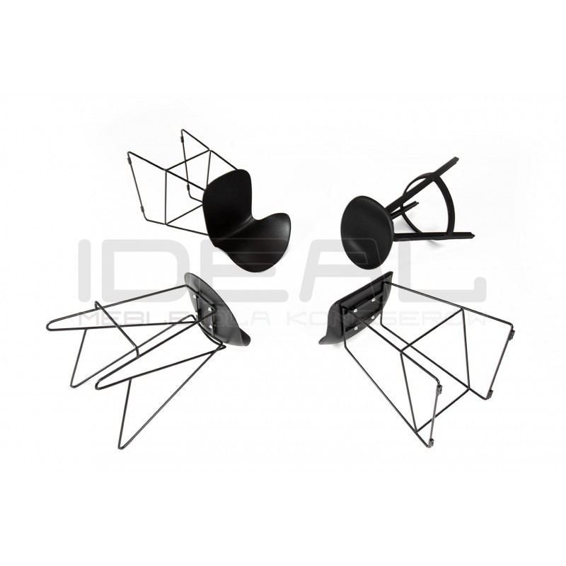 Hoker obrotowy MIRA czarny