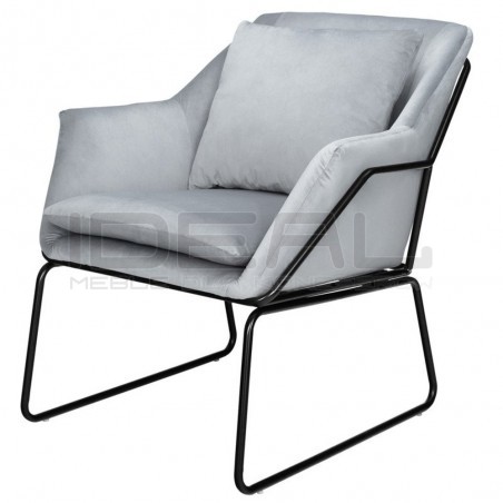 Nowoczesny FOTEL WELUROWY FLUENCE