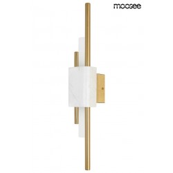 Kinkiet glamour EVANS biały/jasny marmur