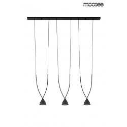 Lampa wisząca czarna ATLAS 3 punktowa