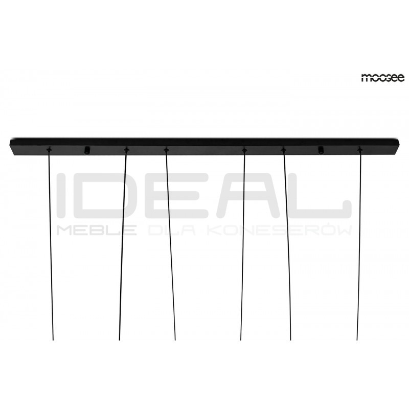 Lampa wisząca czarna ATLAS 3 punktowa