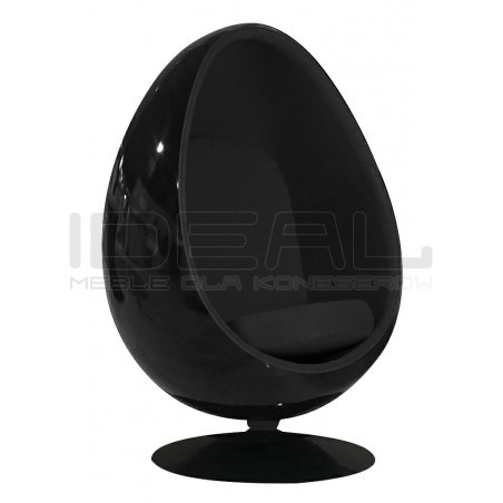 Fotel OVALIA BLACK czarny