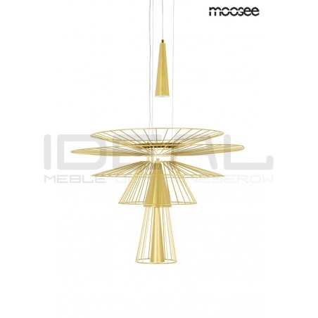 Lampa Wisząca geometryczna SESTO 250 złota