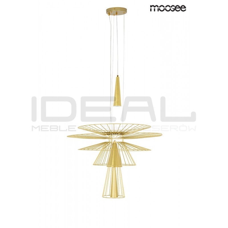 Lampa Wisząca geometryczna SESTO 250 złota