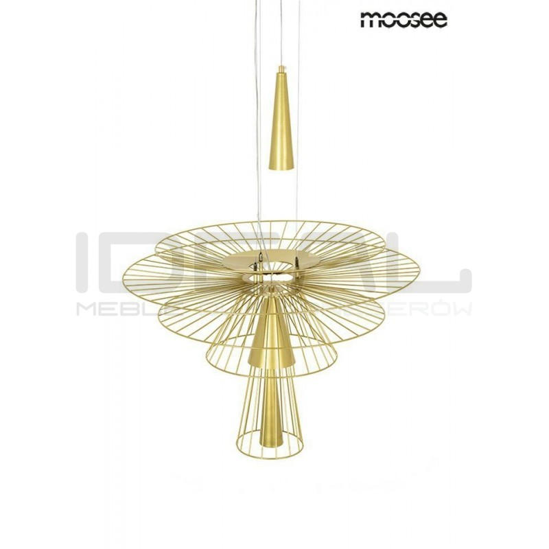 Lampa Wisząca geometryczna SESTO 250 złota