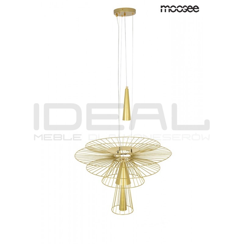 Lampa Wisząca geometryczna SESTO 250 złota