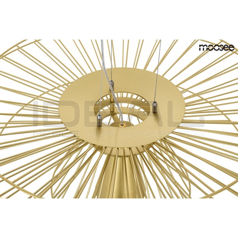 Lampa Wisząca geometryczna SESTO 250 złota