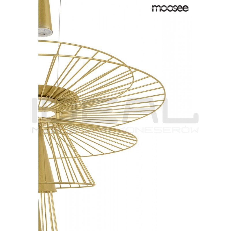 Lampa Wisząca geometryczna SESTO 250 złota