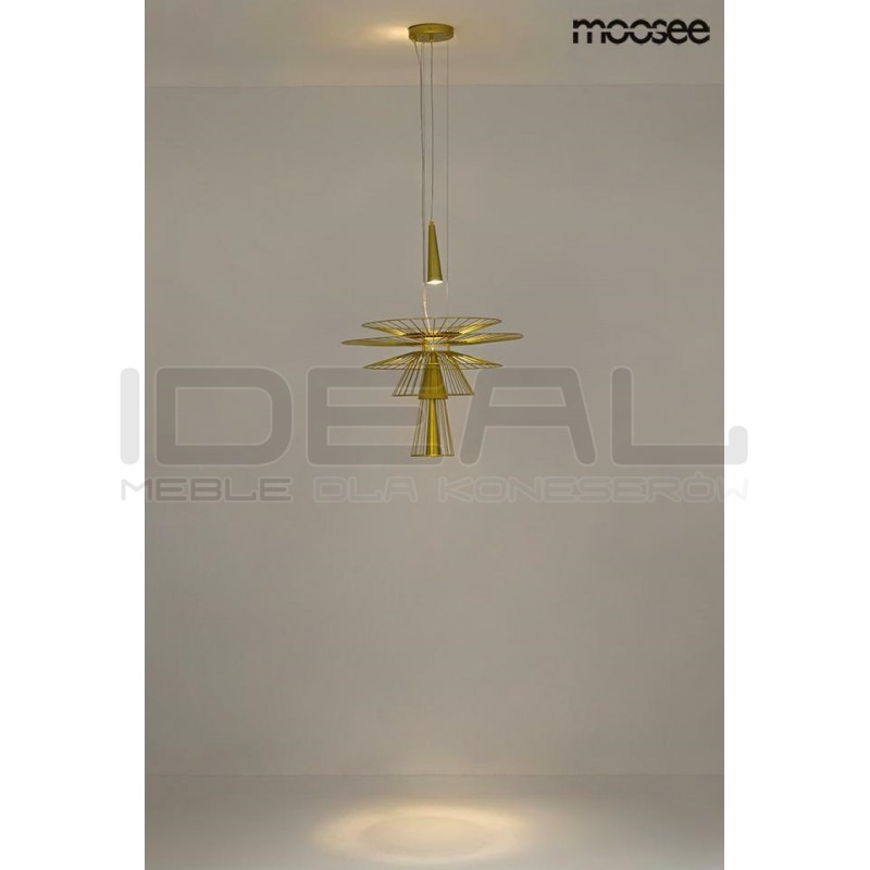 Lampa Wisząca geometryczna SESTO 250 złota