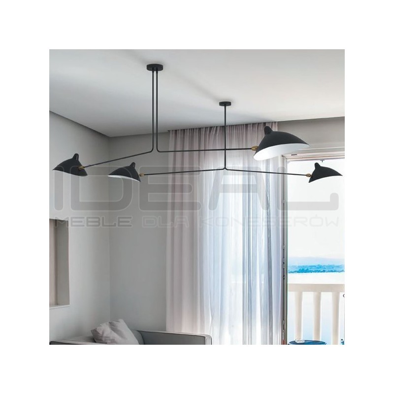 Lampa Raven CRANE-2P DWURAMIENNA 182 CZARNA