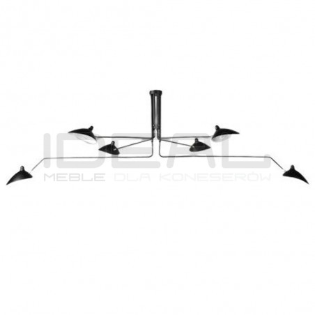 Lampa Raven CRANE-6P SZEŚCIORAMIENNA 280 CZARNA