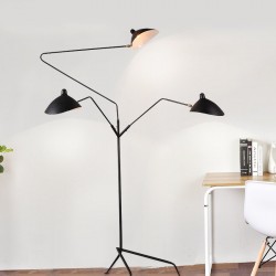 Lampa podłogowa Raven CRANE-3F TRÓJRAMIENNA CZARNA