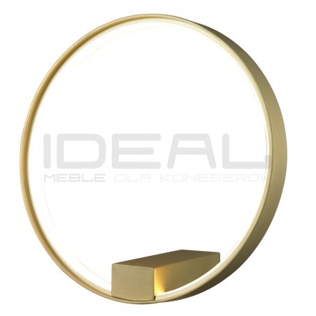 ACIRCULO 30 – minimalistyczny złoty kinkiet LED na ścianę