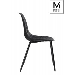 Krzesło ażurowe TIVO czarne