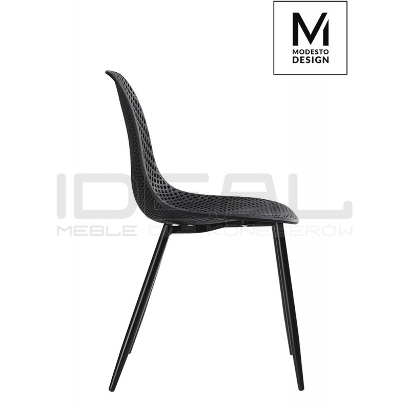 Krzesło ażurowe TIVO czarne