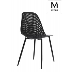 Krzesło ażurowe TIVO czarne