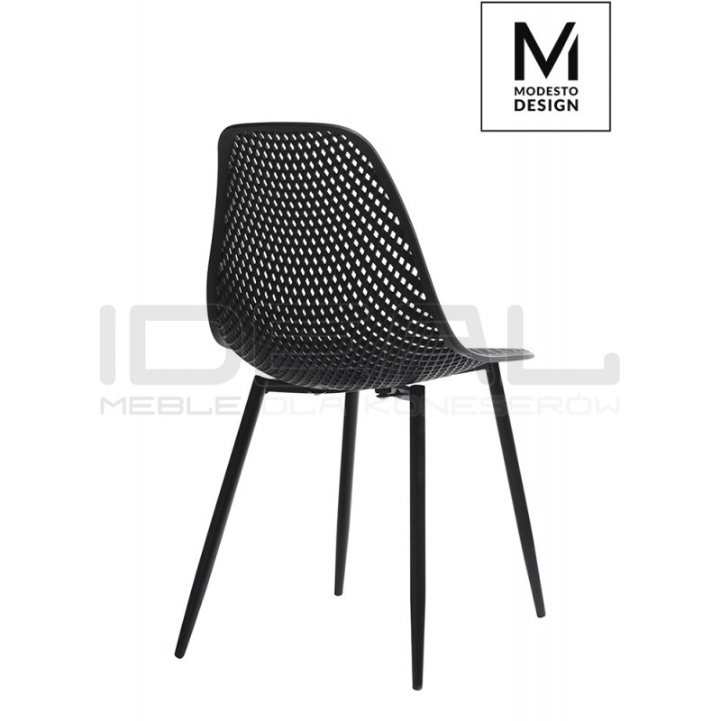 Krzesło ażurowe TIVO czarne