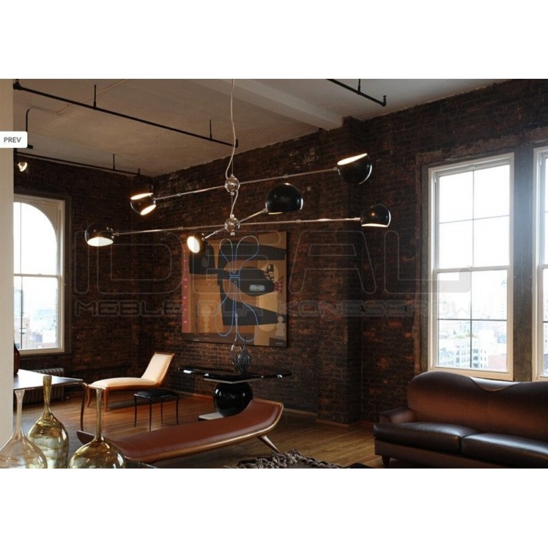 Lampa designerska wisząca ASTRONOMY 6 ruchome ramiona