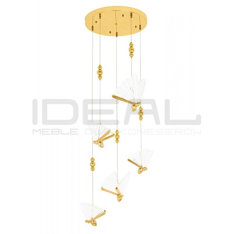 Lampa wisząca glamour BUTTERFLY Motyl DISC 5