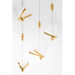 Lampa wisząca glamour BUTTERFLY Motyl DISC 5