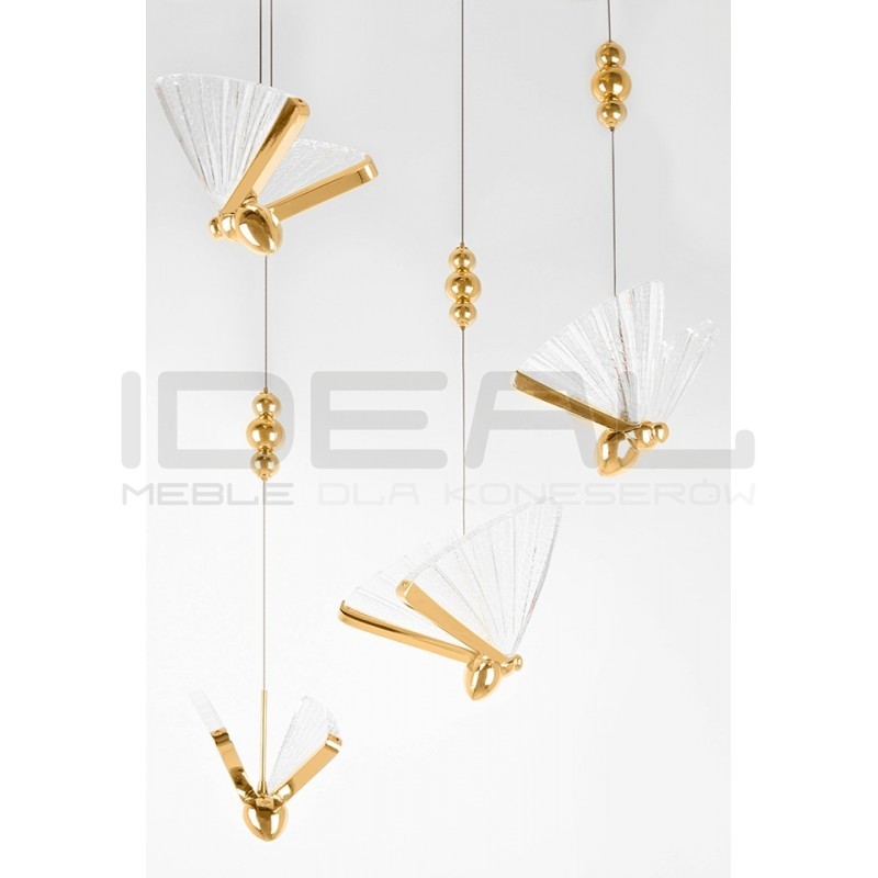 Lampa wisząca glamour BUTTERFLY Motyl DISC 5