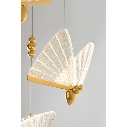 Lampa wisząca glamour BUTTERFLY Motyl DISC 5