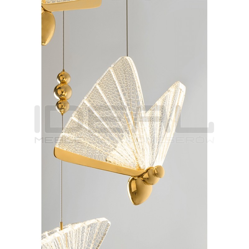 Lampa wisząca glamour BUTTERFLY Motyl DISC 5