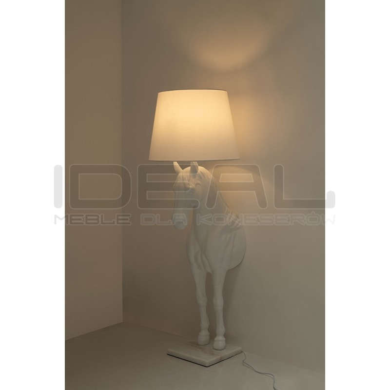 Lampa podłogowa KOŃ HORSE STAND biała S