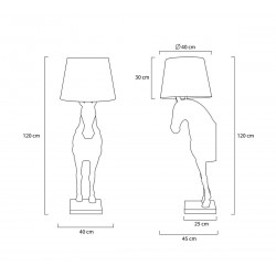 Lampa podłogowa KOŃ HORSE STAND biała S