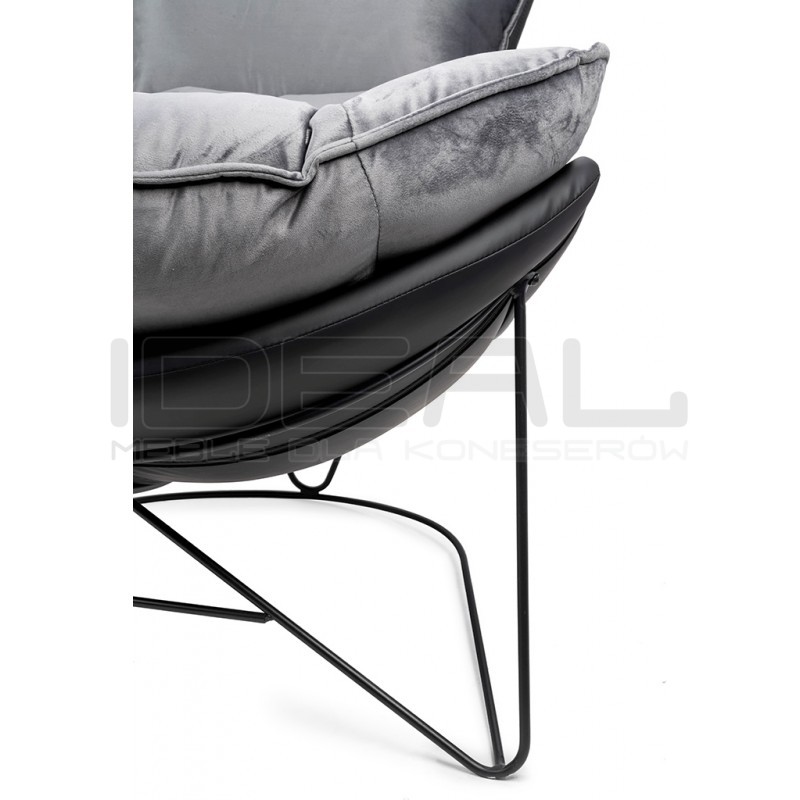 Fotel nowoczesny OTILIA STAND VELVET