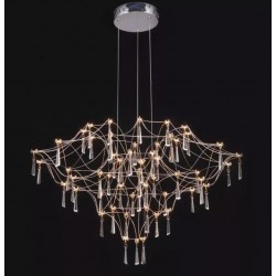Lampa wisząca glamour CRYSTAL NET 80 chrom