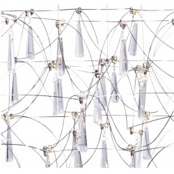 Lampa wisząca glamour CRYSTAL NET 80 chrom