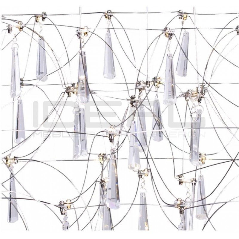 Lampa wisząca glamour CRYSTAL NET 80 chrom