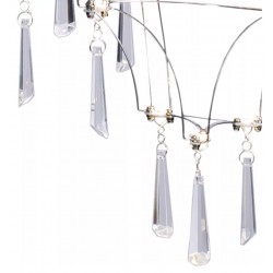 Lampa wisząca glamour CRYSTAL NET 80 chrom