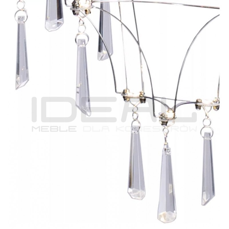 Lampa wisząca glamour CRYSTAL NET 80 chrom