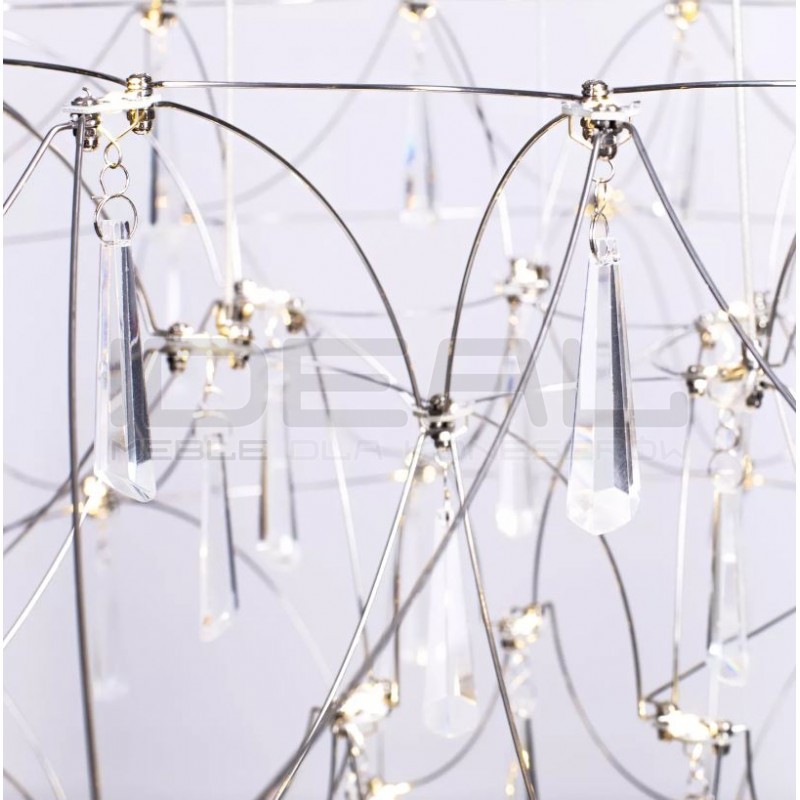 Lampa wisząca glamour CRYSTAL NET 80 chrom
