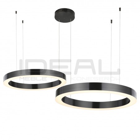 Lampa wisząca glamour Ring Circle podwójna 60+80 LED NA 1 PODSUFITCE