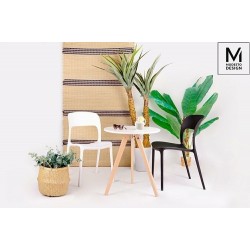 Krzesło nowoczesne ZING czarne z tworzywa