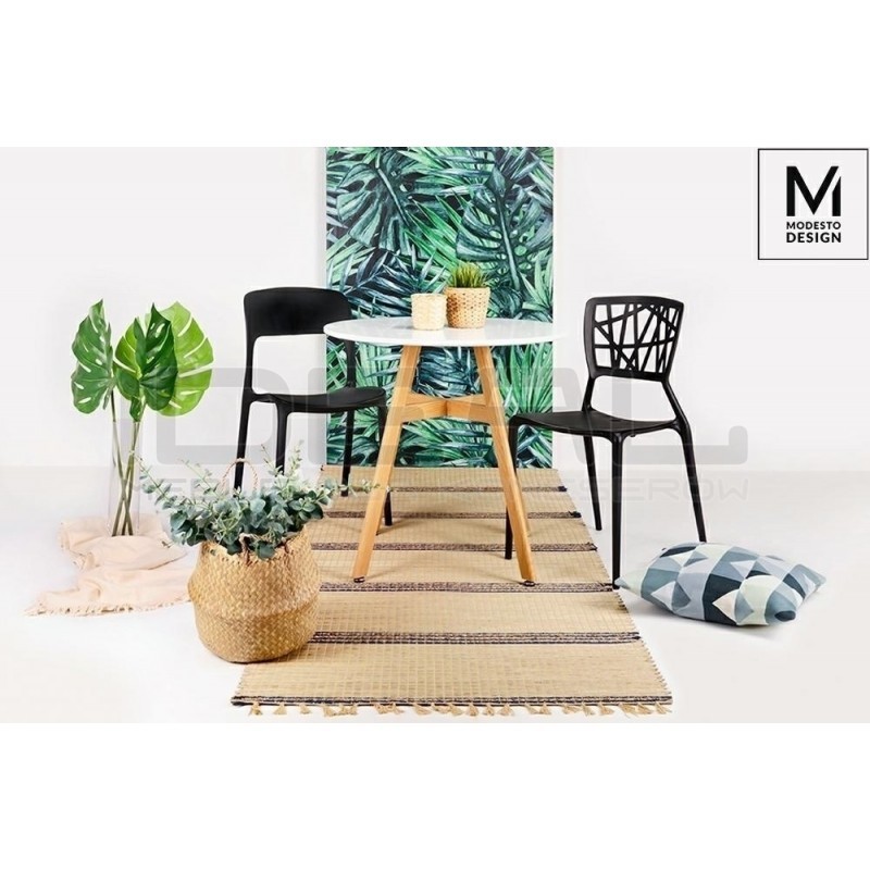 Krzesło nowoczesne ZING czarne z tworzywa