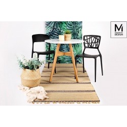 Krzesło nowoczesne ZING czarne z tworzywa