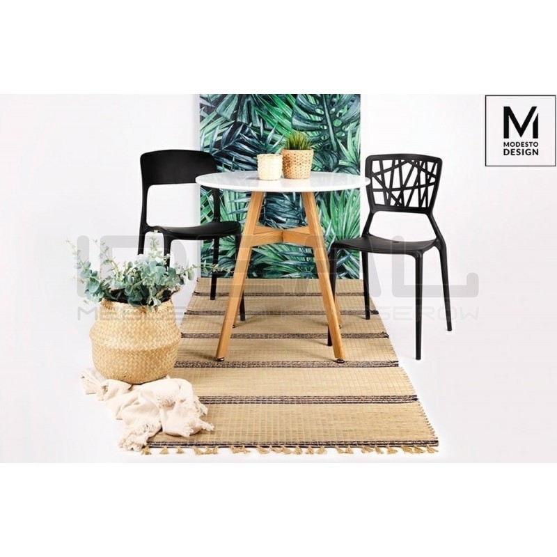 Krzesło nowoczesne ZING czarne z tworzywa