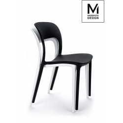 Krzesło nowoczesne ZING czarne z tworzywa