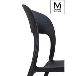 Krzesło nowoczesne ZING czarne z tworzywa