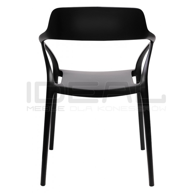Krzesło nowoczesne z podłokietnikami GLORIA czarne
